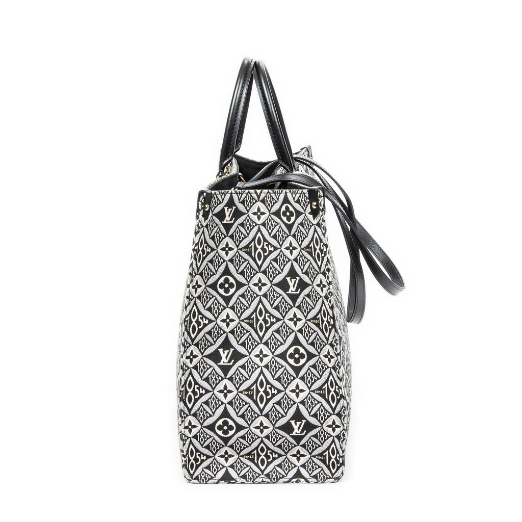 Handbag On the go GM Grey Jacquard Since 1854 Textile Canvas