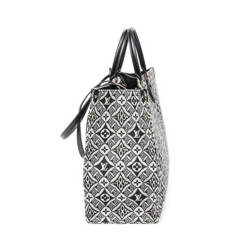Handbag On the go GM Grey Jacquard Since 1854 Textile Canvas