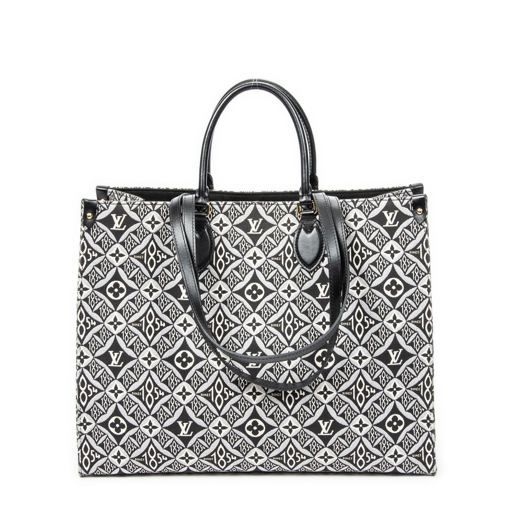 Handbag On the go GM Grey Jacquard Since 1854 Textile Canvas