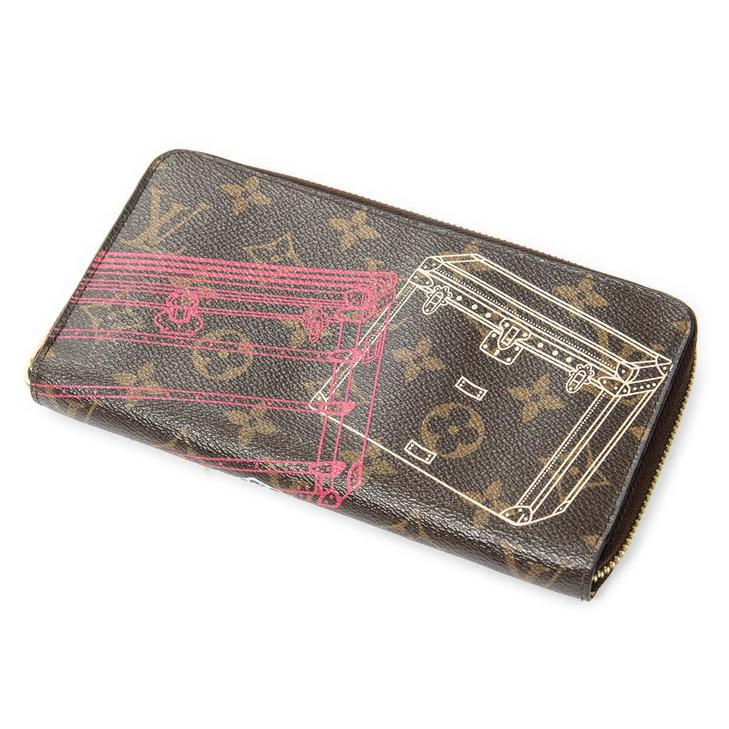 Cartera Zippy Piel Monogram Marrón