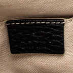 Backpack Small Bamboo Tassel Backpack Black Grained Leather