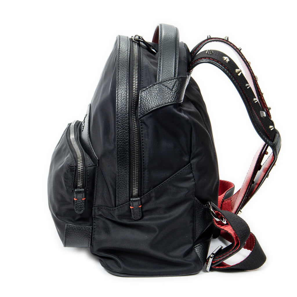 Backpack Small Backloubi Backpack Black Nylon Canvas