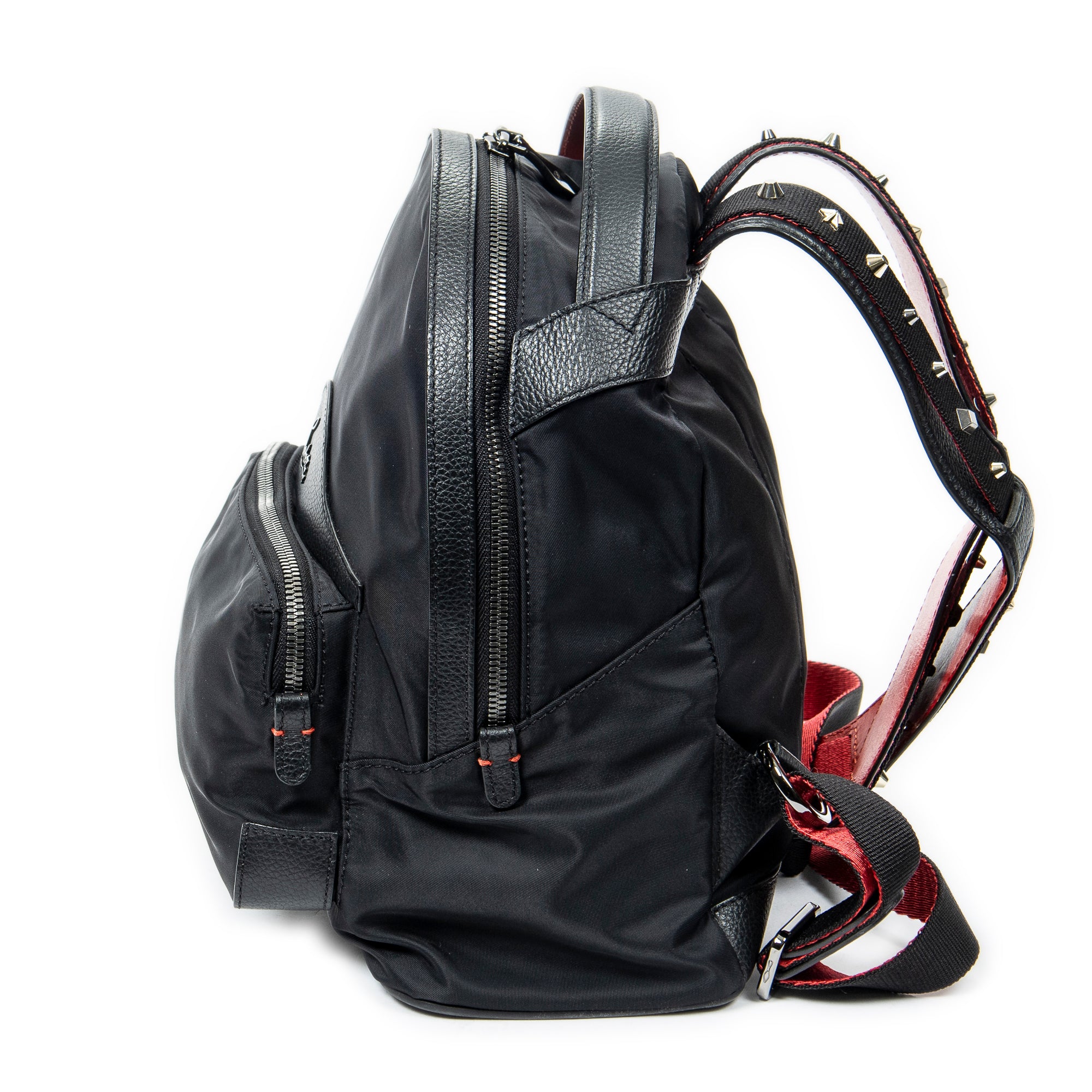 Backpack Small Backloubi Backpack Black Nylon Canvas