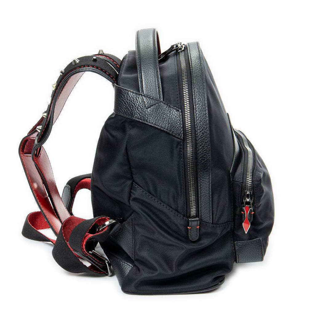 Backpack Small Backloubi Backpack Black Nylon Canvas