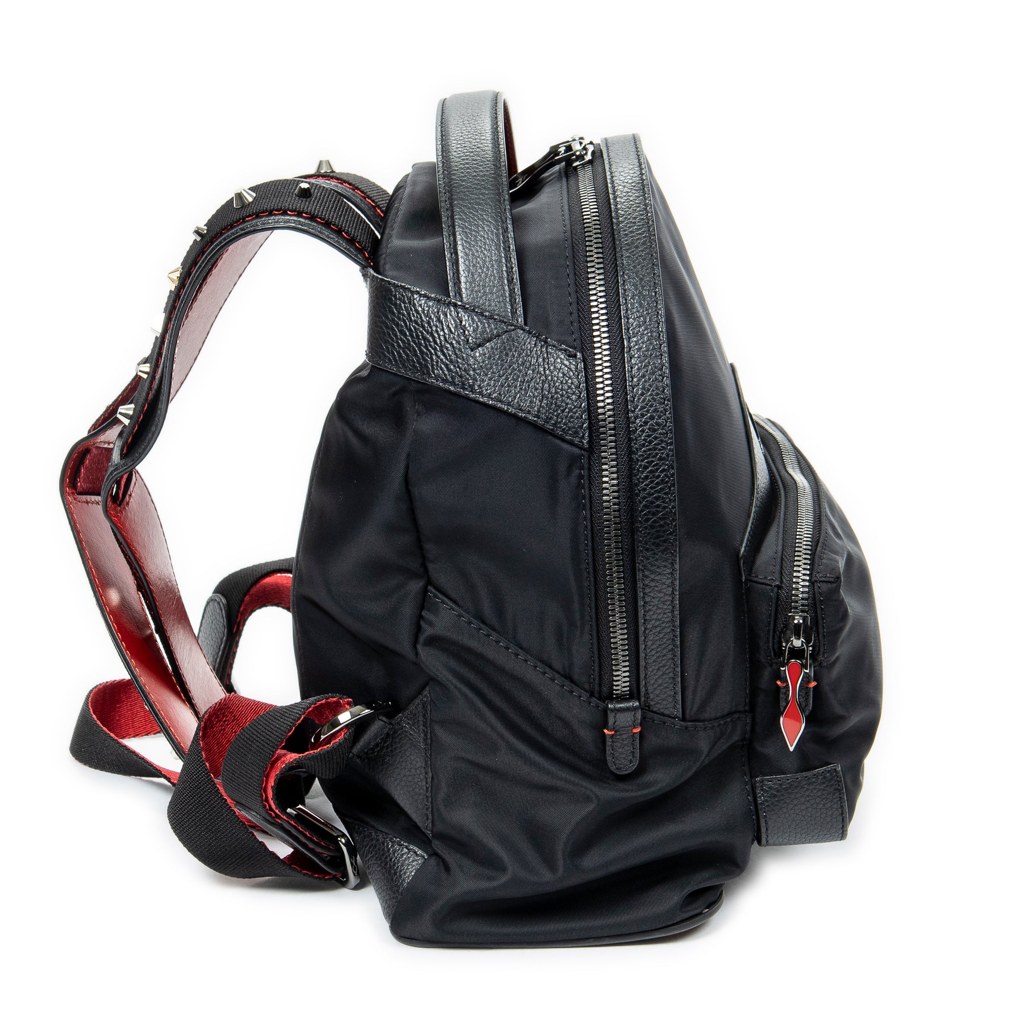 Backpack Small Backloubi Backpack Black Nylon Canvas
