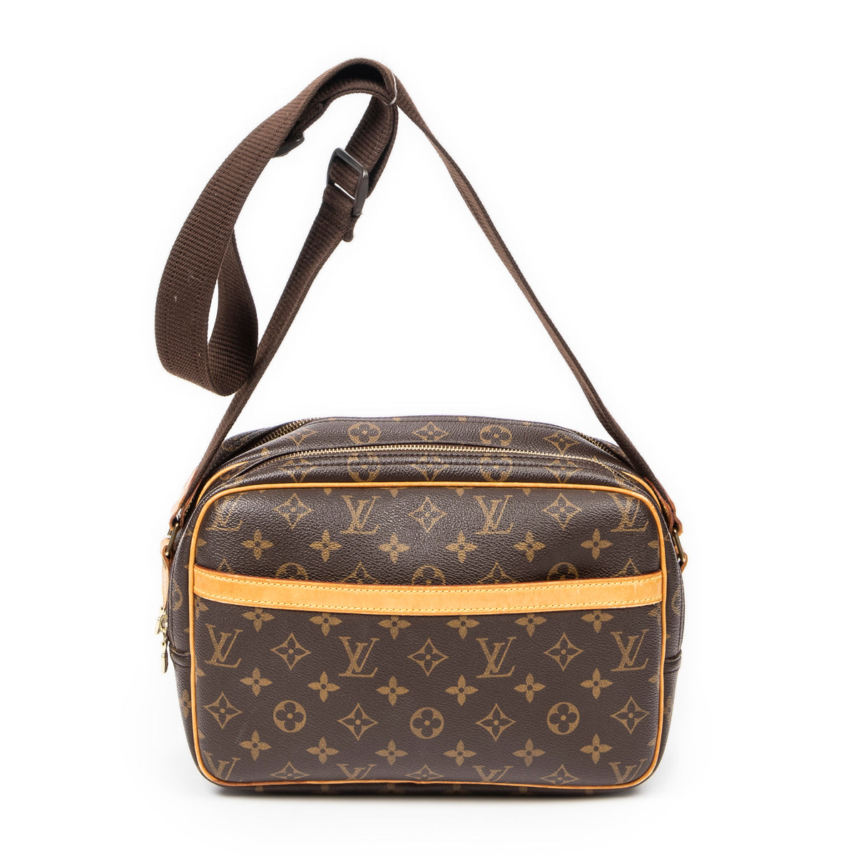Shoulder Bag Reporter PM Brown Monogram Canvas