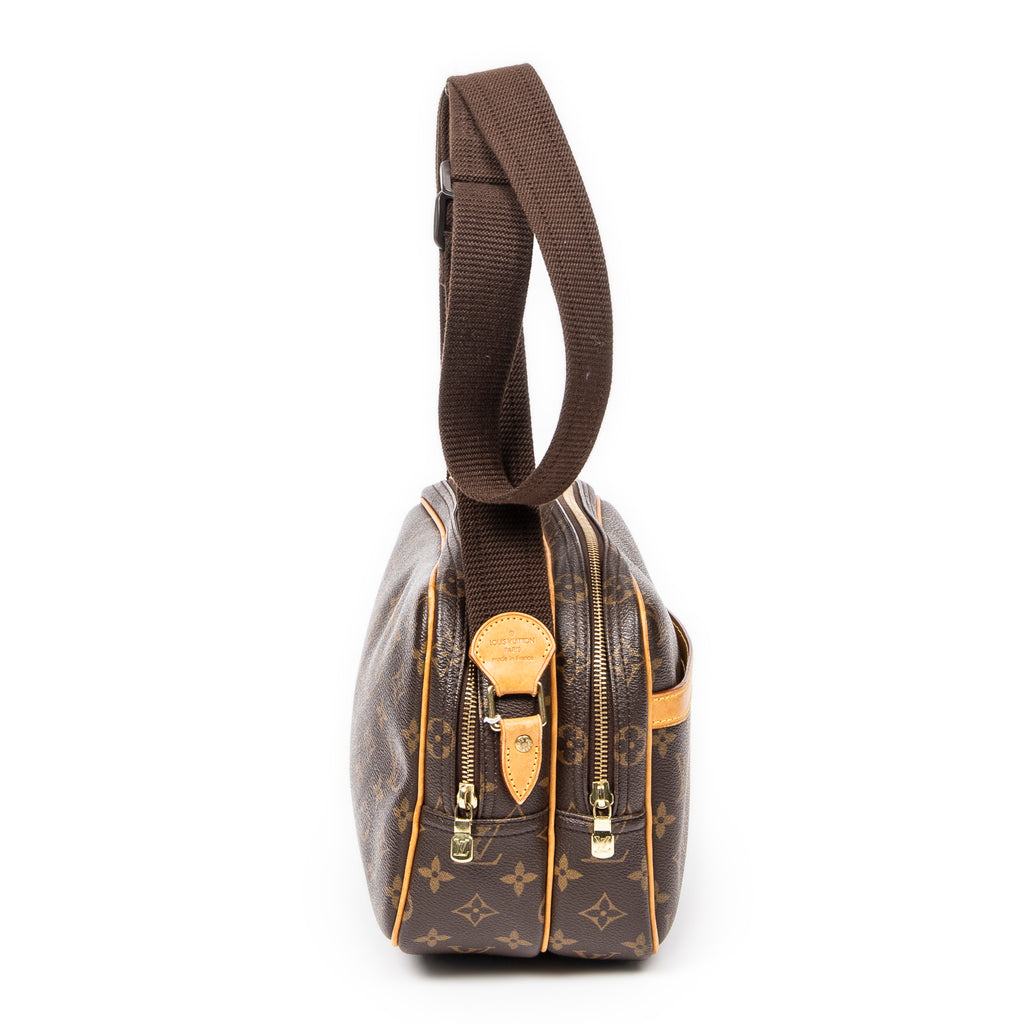 Shoulder Bag Reporter PM Brown Monogram Canvas