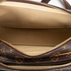 Shoulder Bag Reporter PM Brown Monogram Canvas