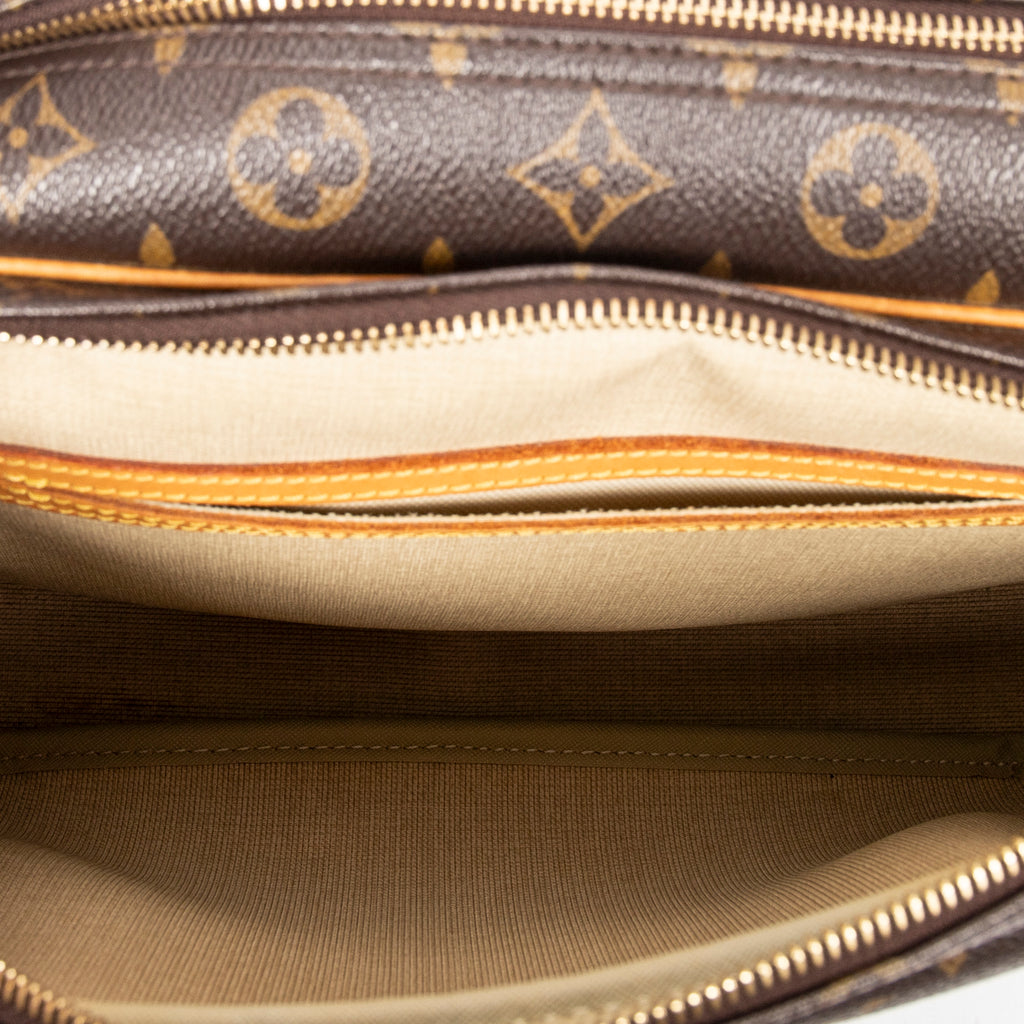 Shoulder Bag Reporter PM Brown Monogram Canvas