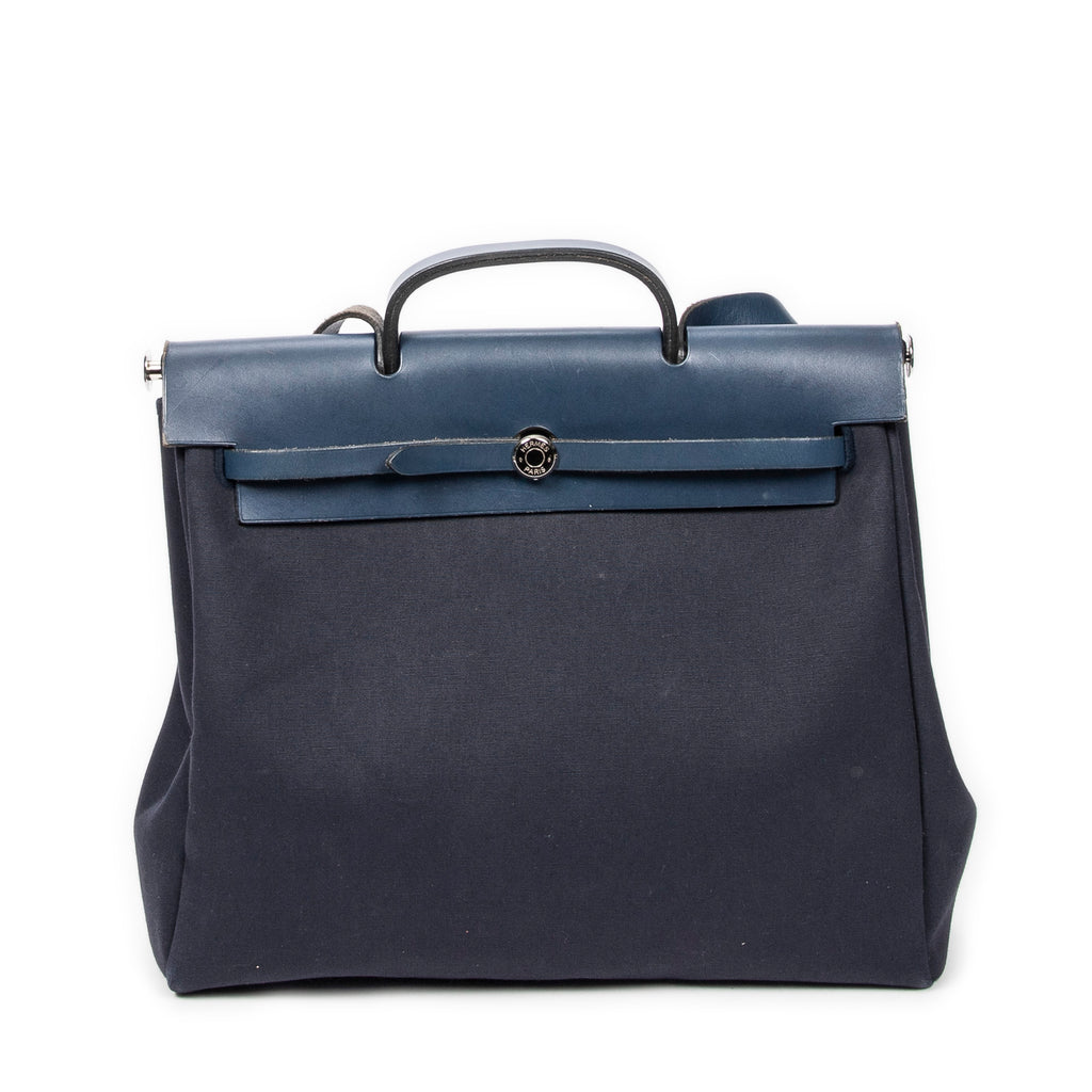 Shoulder Bag Herbag 2 in 1 GM Navy Toile Officier Canvas