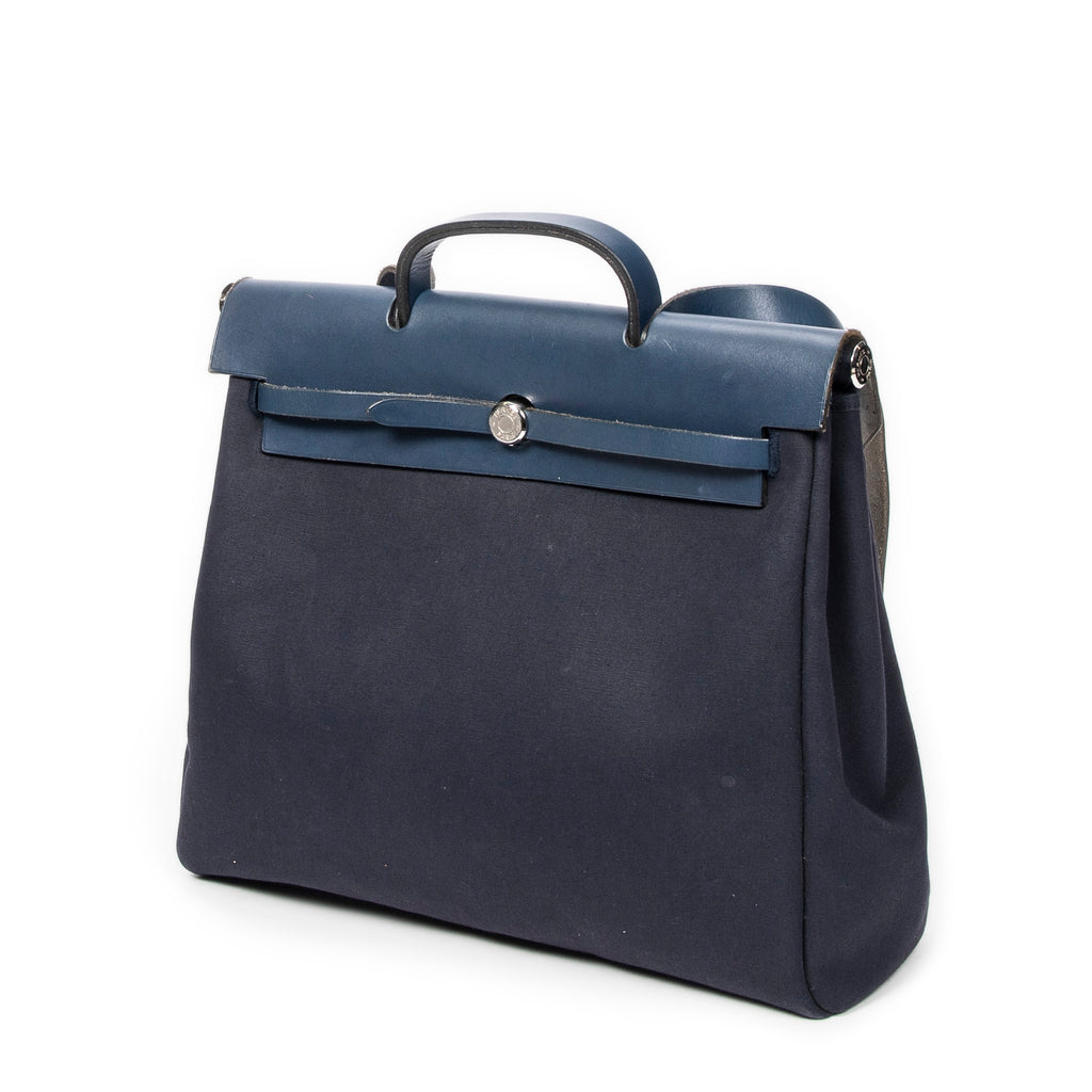 Shoulder Bag Herbag 2 in 1 GM Navy Toile Officier Canvas
