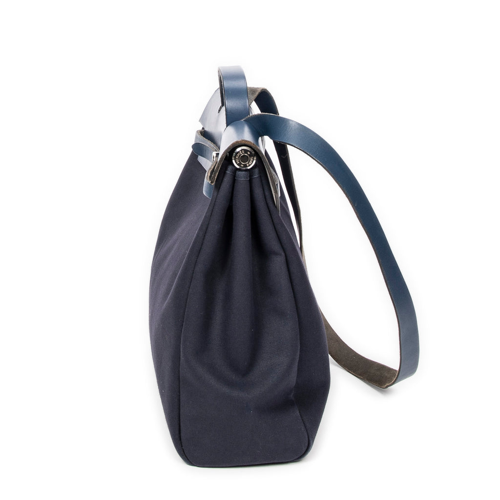 Shoulder Bag Herbag 2 in 1 GM Navy Toile Officier Canvas