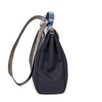 Shoulder Bag Herbag 2 in 1 GM Navy Toile Officier Canvas