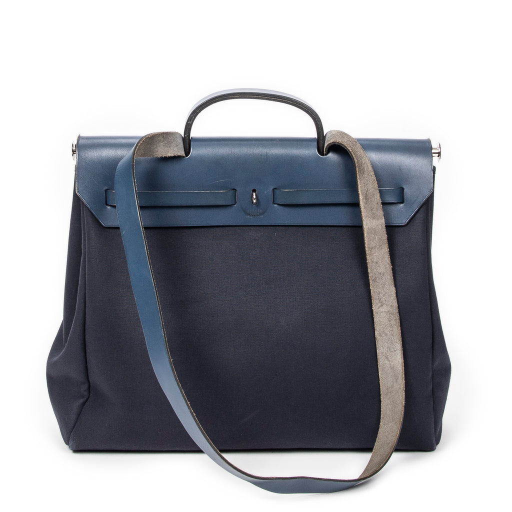Shoulder Bag Herbag 2 in 1 GM Navy Toile Officier Canvas