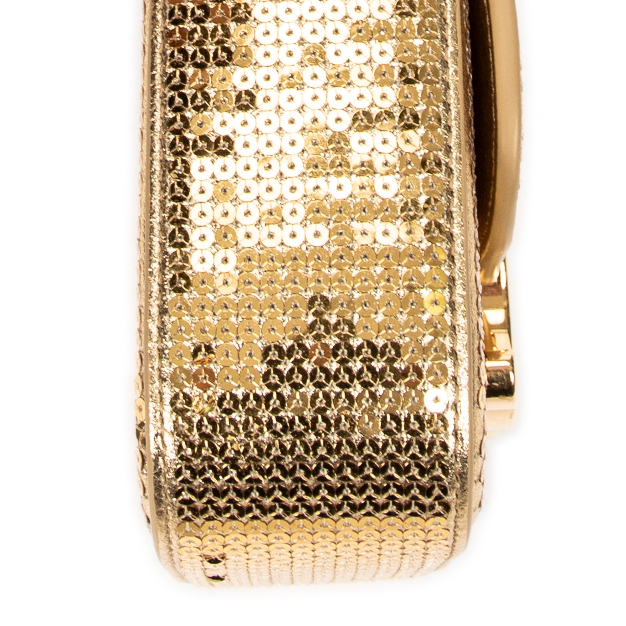 Shoulder Bag Rare Ltd. Ed. Mini Triomphe Crossbody Gold Sequin Canvas