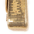 Bandolera Ed. Ltda. Rara Mini Triomphe Lentejuelas Doradas de Lona