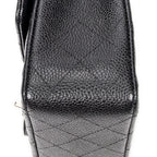 Shoulder Bag Classic Double Flap 26 Black Quilted Caviar Leather
