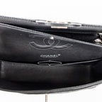 Shoulder Bag Classic Double Flap 26 Black Quilted Caviar Leather