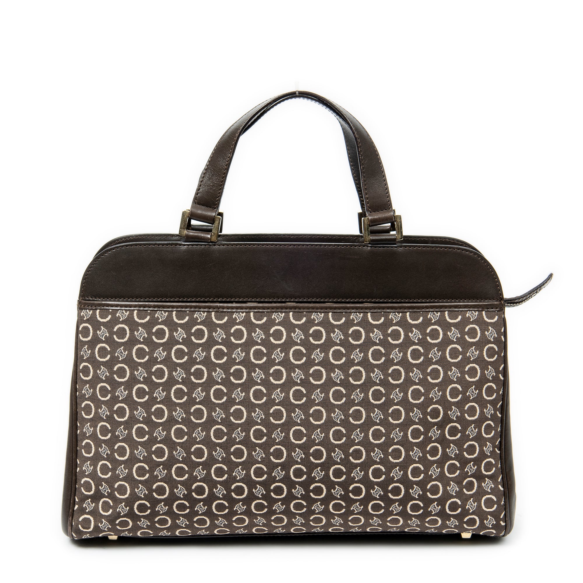 Handbag Vintage Double Side Pocket Tote Beige C Macadam Canvas