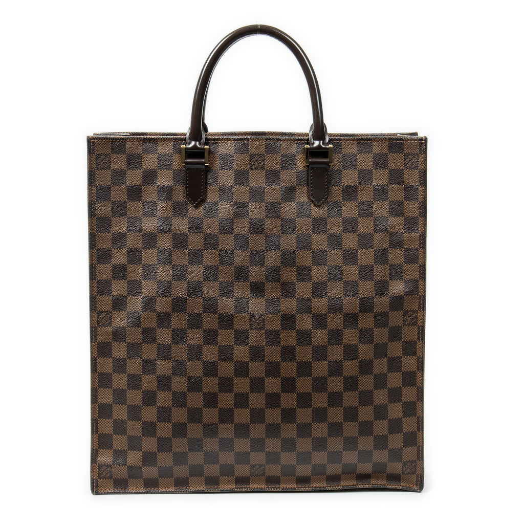 Handbag Sac Plat Brown Damier Ebene