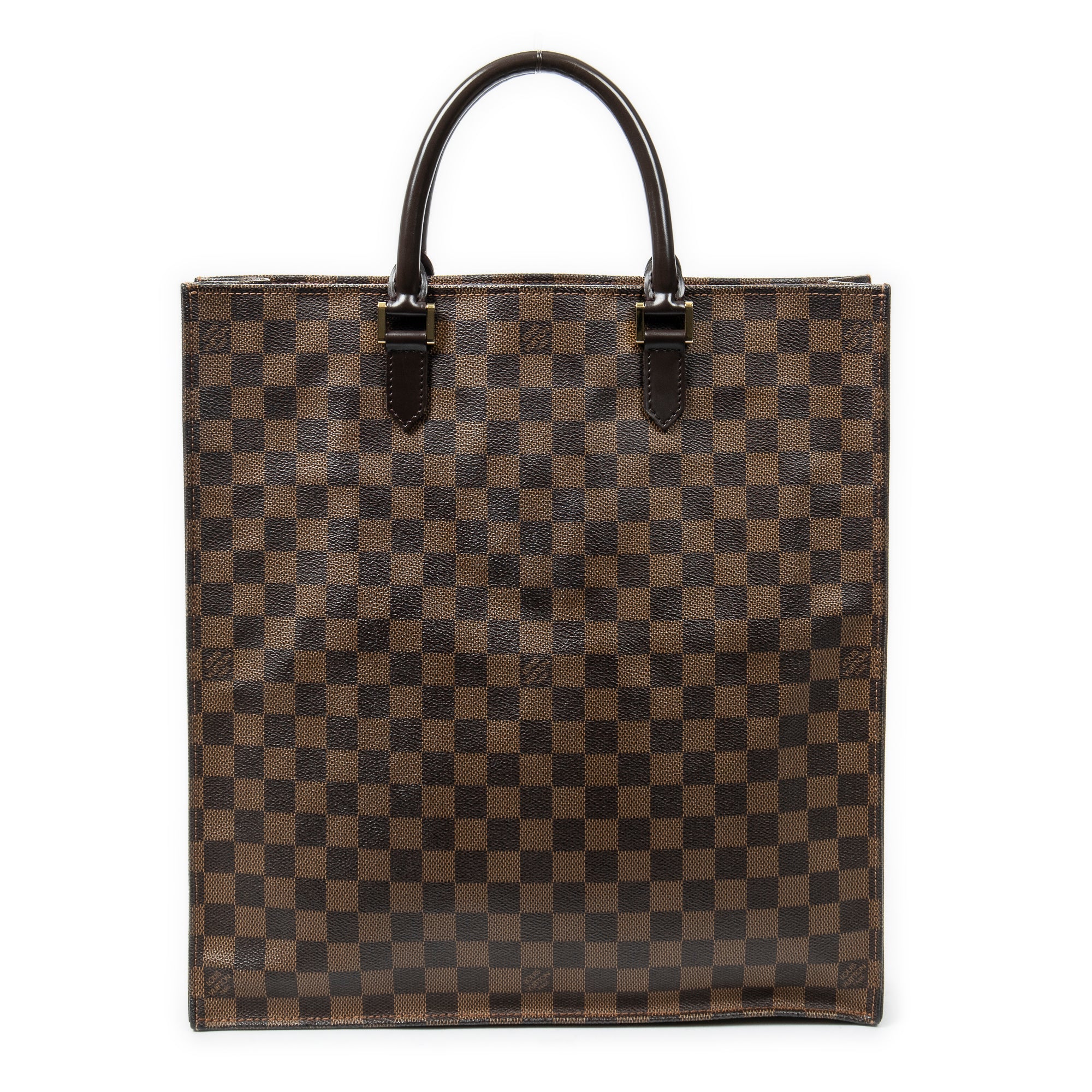 Handbag Sac Plat Brown Damier Ebene