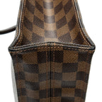 Bolso de mano Sac Plat Damier Ebene marrón