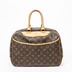 Handbag Deauville Brown Monogram Canvas