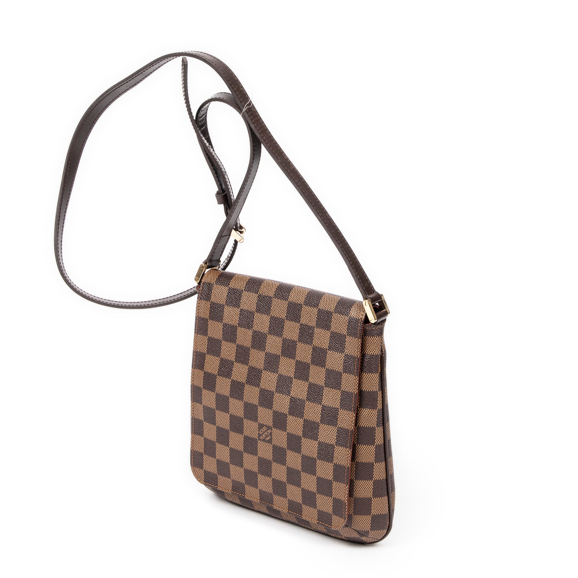 Shoulder bag Musette Salsa Long Strap Brown Damier Ebene