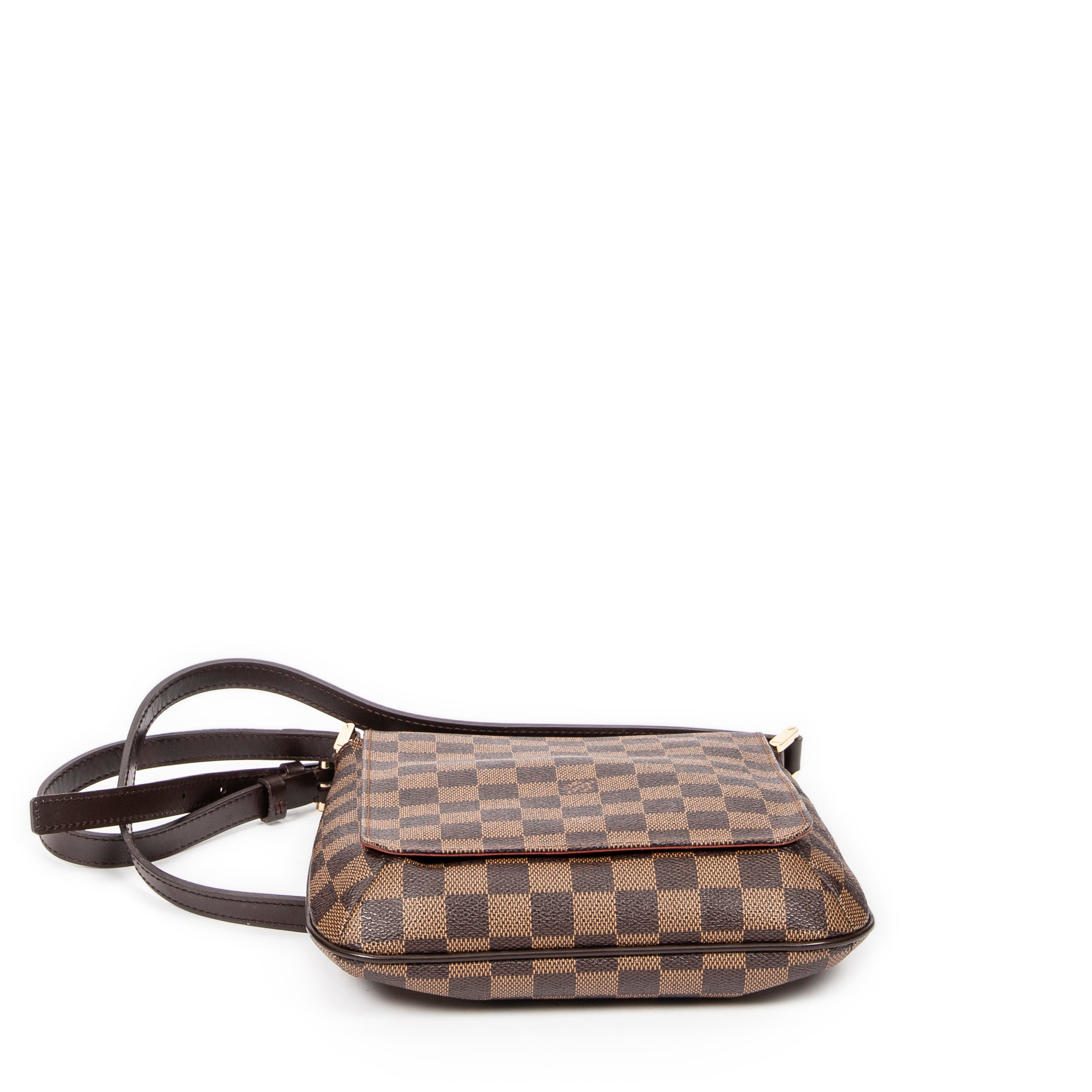 Shoulder bag Musette Salsa Long Strap Brown Damier Ebene