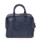 Handbag Medium Amazona 75 Navy Calfskin Leather