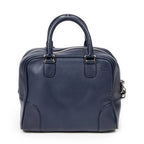Bolso de mano mediano Amazona 75, piel de becerro, azul marino