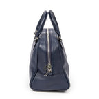 Bolso de mano mediano Amazona 75, piel de becerro, azul marino