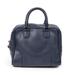 Bolso de mano mediano Amazona 75, piel de becerro, azul marino