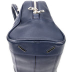 Handbag Medium Amazona 75 Navy Calfskin Leather