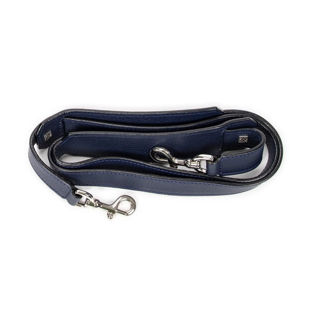 Bolso de mano mediano Amazona 75, piel de becerro, azul marino