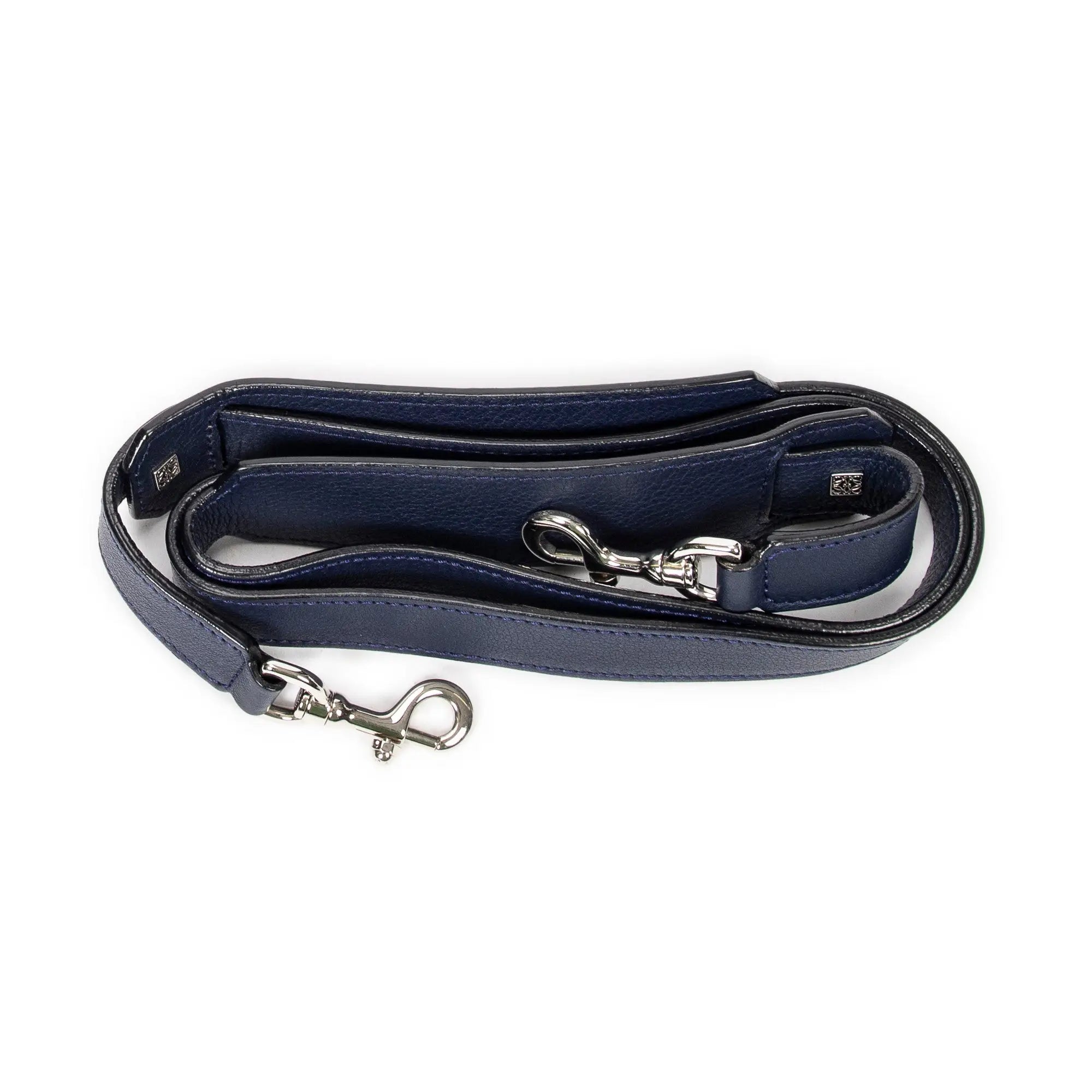 Bolso de mano mediano Amazona 75, piel de becerro, azul marino