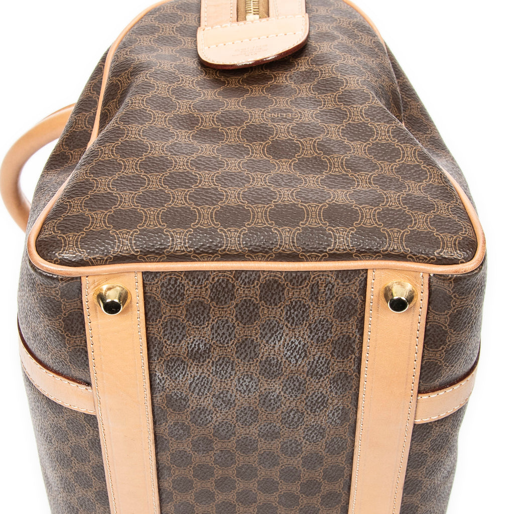 Handbag Vintage Small Boston Beige Macadam Coated Canvas