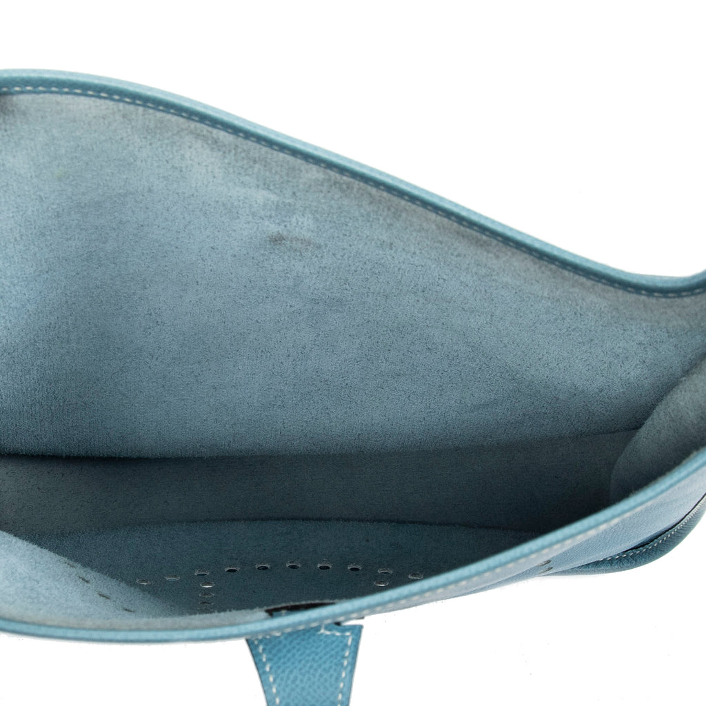 Shoulder bag Evelyne II PM Blue Jean Epsom Leather