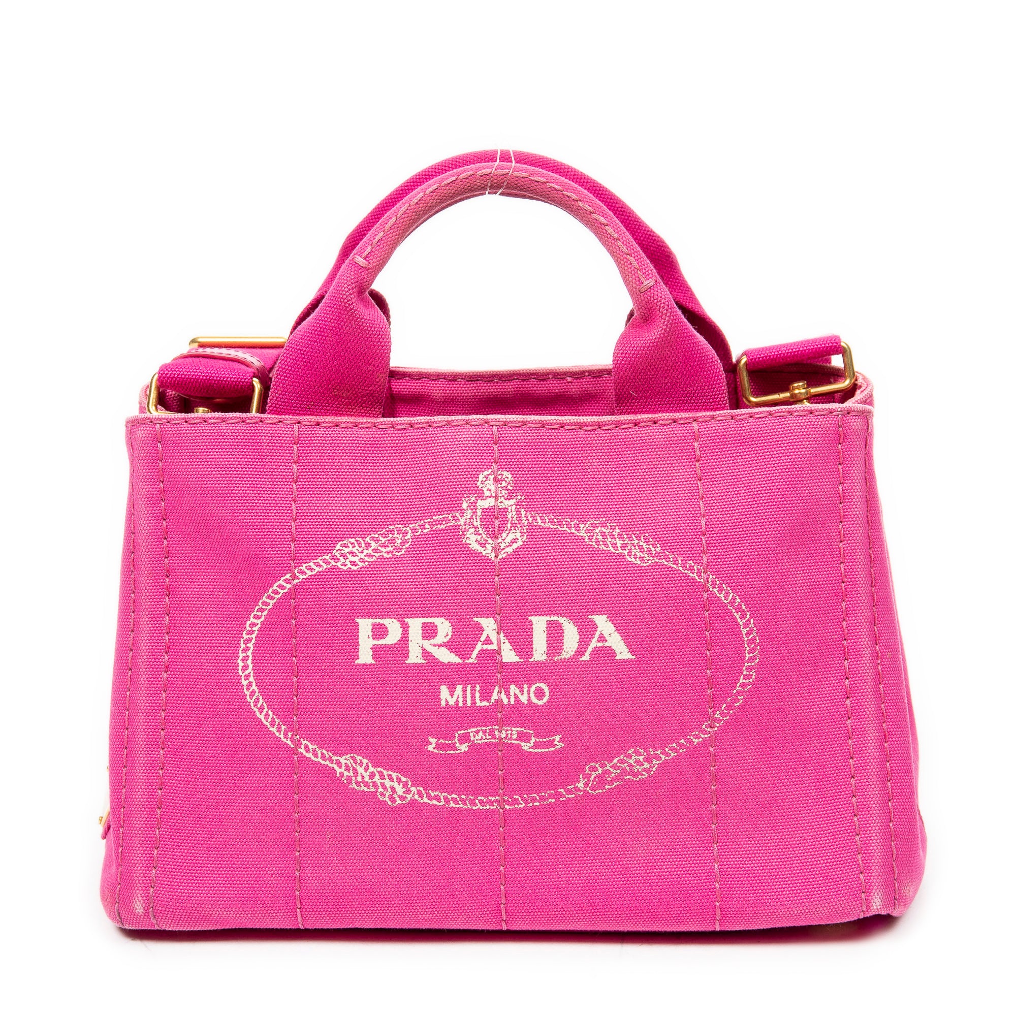 Shoulder bag Small Canapa Tote Fuchsia Pink Canapa Canvas