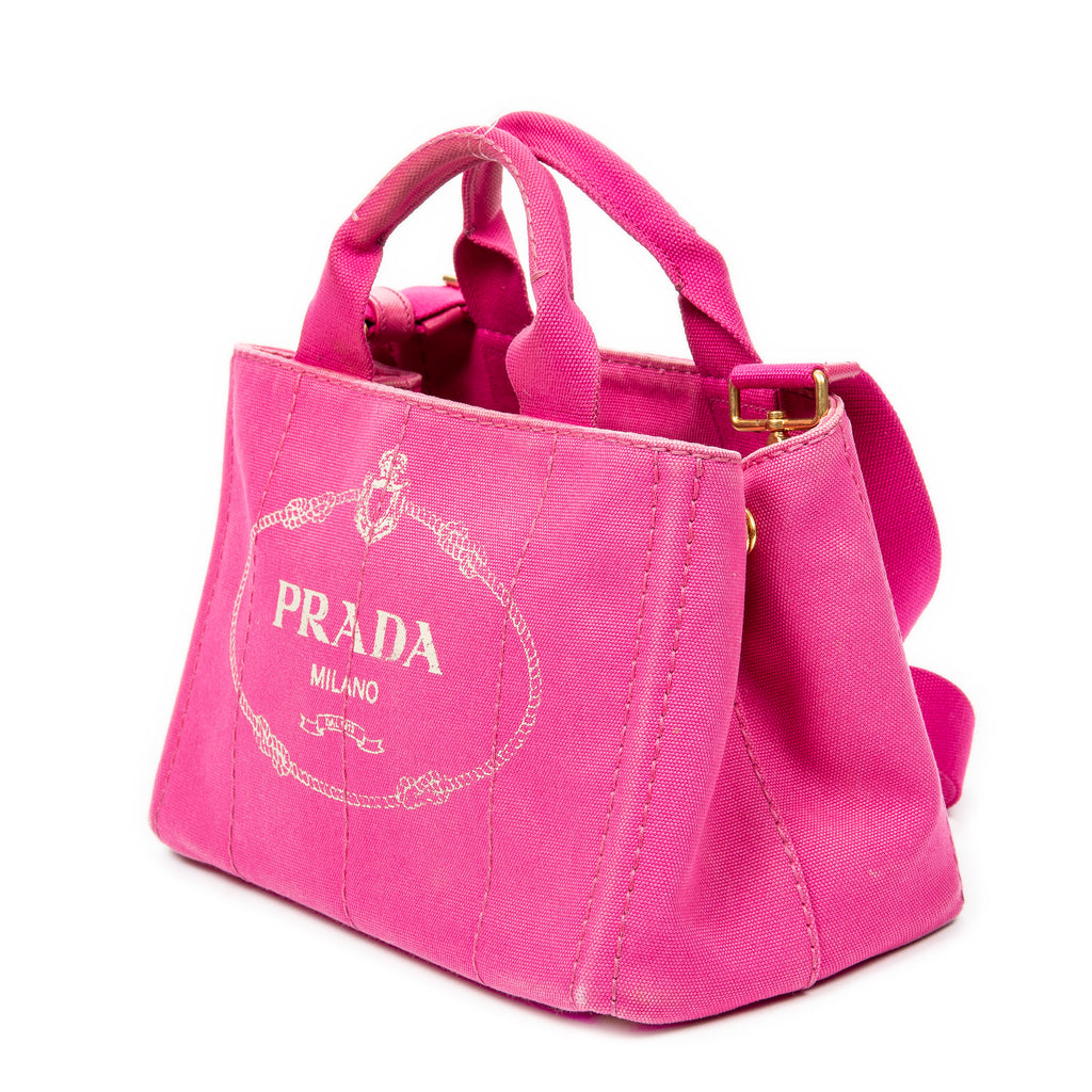 Shoulder bag Small Canapa Tote Fuchsia Pink Canapa Canvas