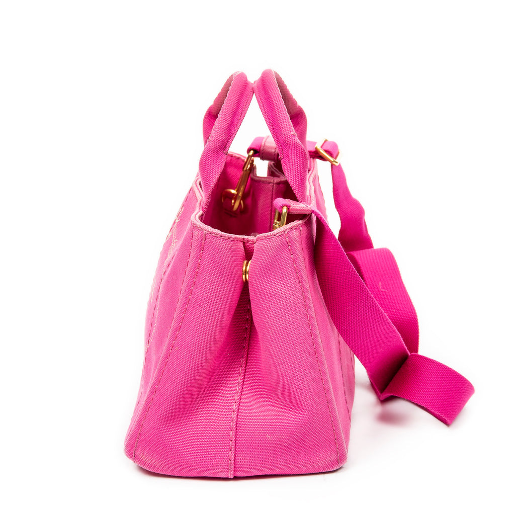 Shoulder bag Small Canapa Tote Fuchsia Pink Canapa Canvas