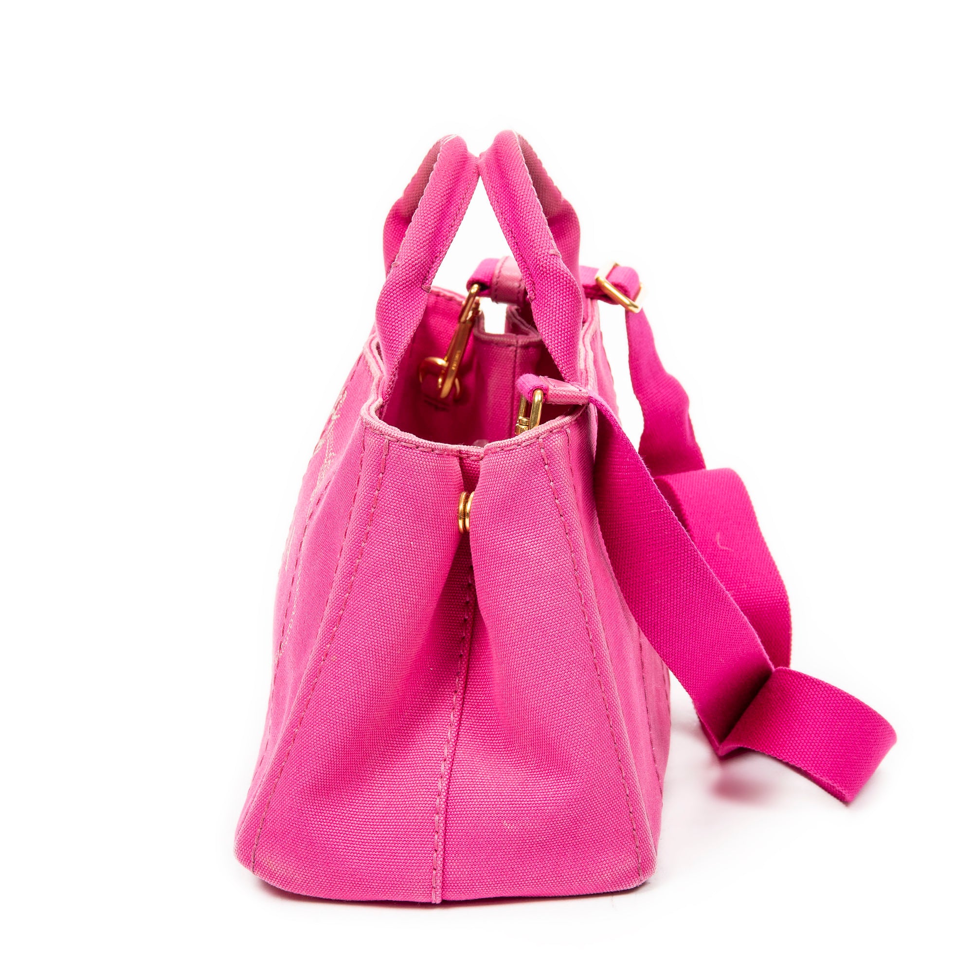 Shoulder bag Small Canapa Tote Fuchsia Pink Canapa Canvas