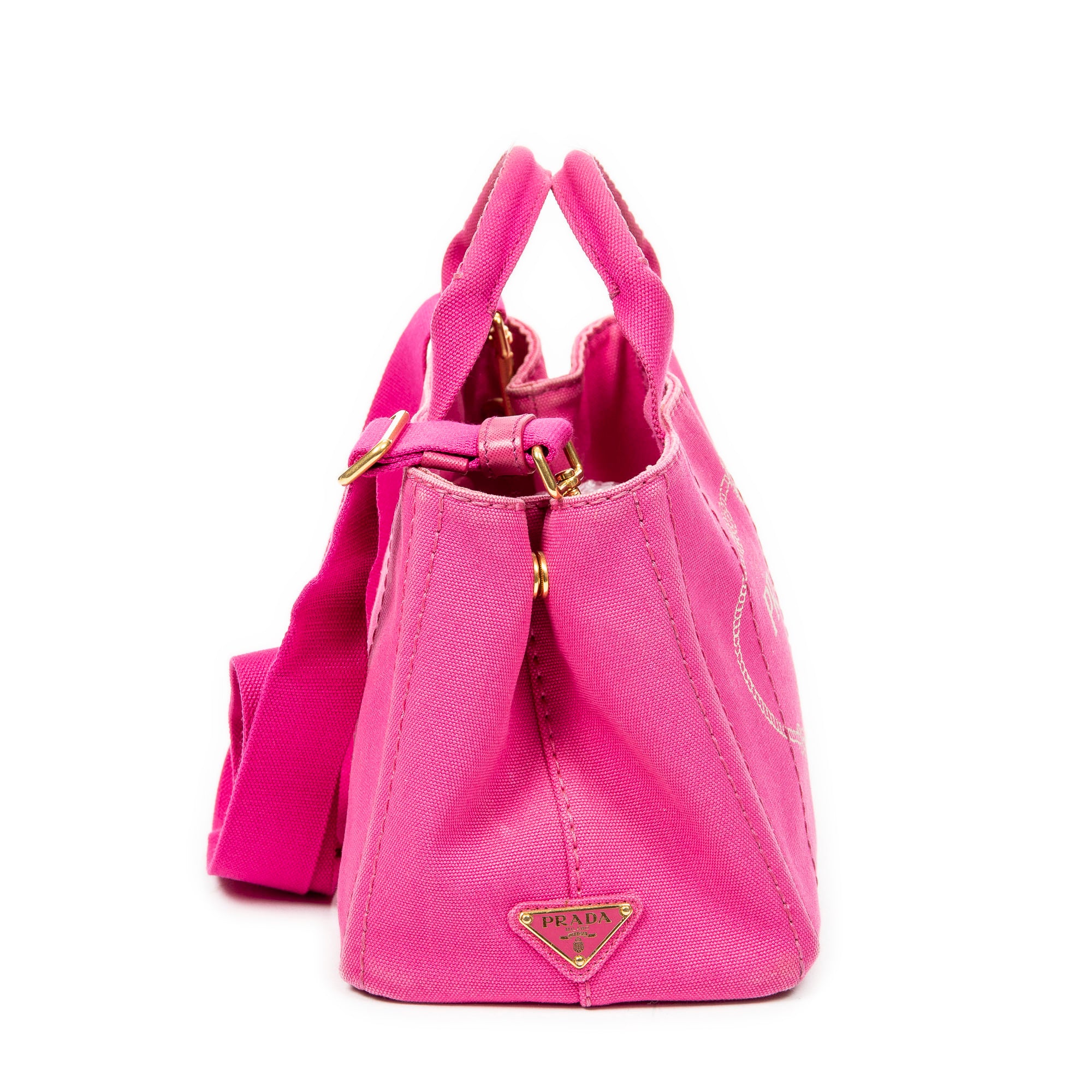 Shoulder bag Small Canapa Tote Fuchsia Pink Canapa Canvas