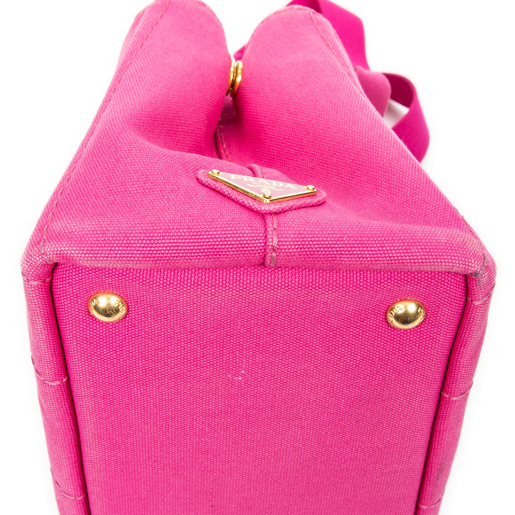 Shoulder bag Small Canapa Tote Fuchsia Pink Canapa Canvas