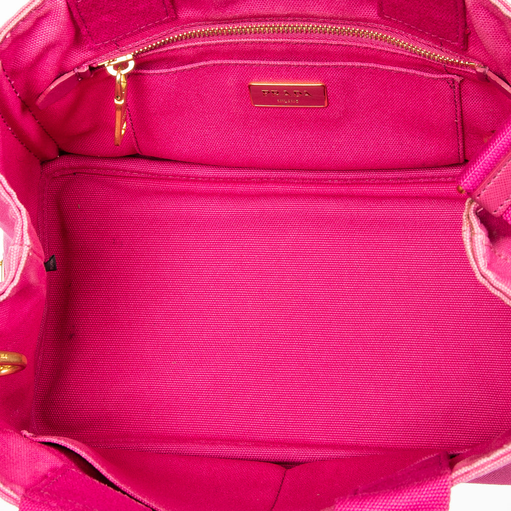 Shoulder bag Small Canapa Tote Fuchsia Pink Canapa Canvas