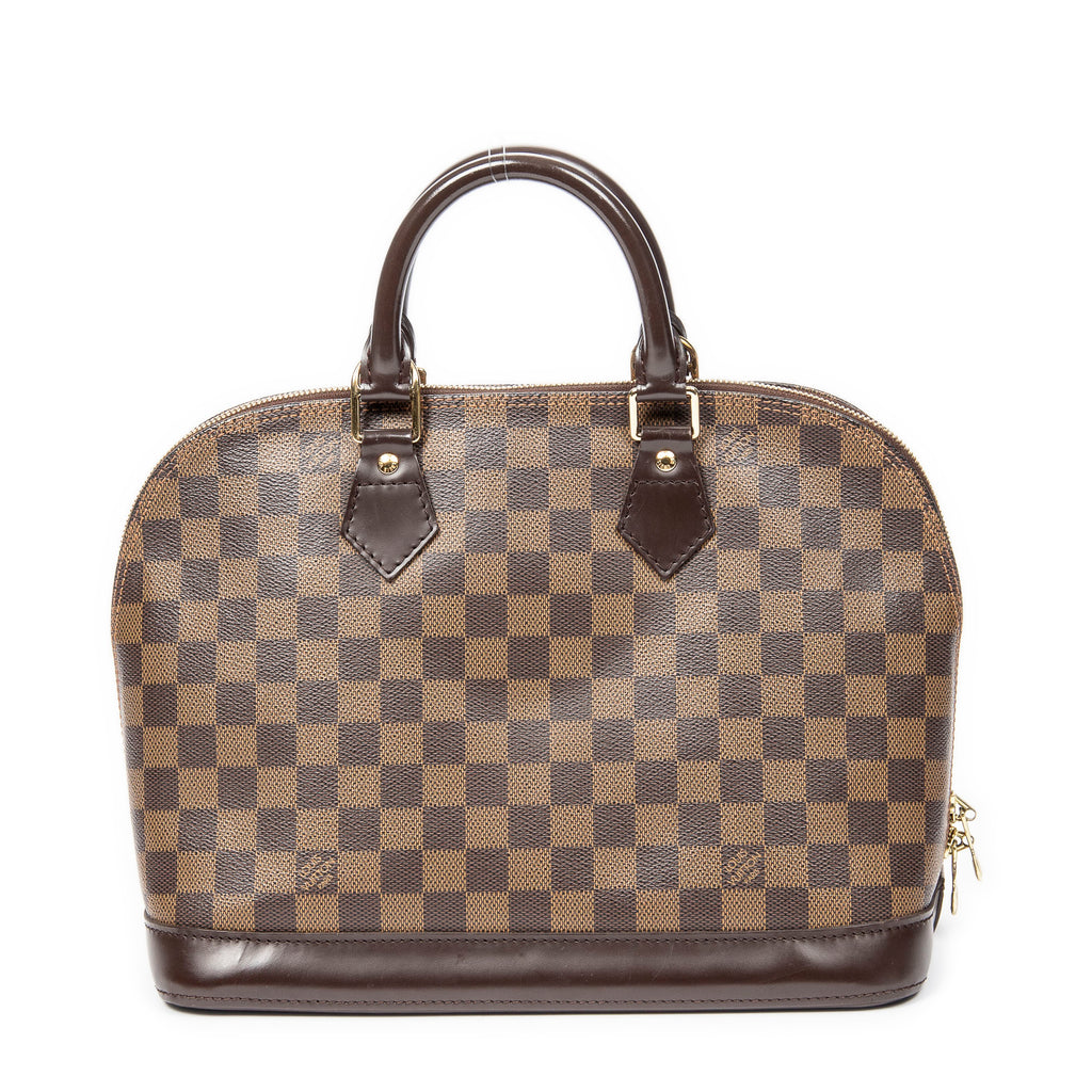 Handbag Alma PM Brown Damier Ebene