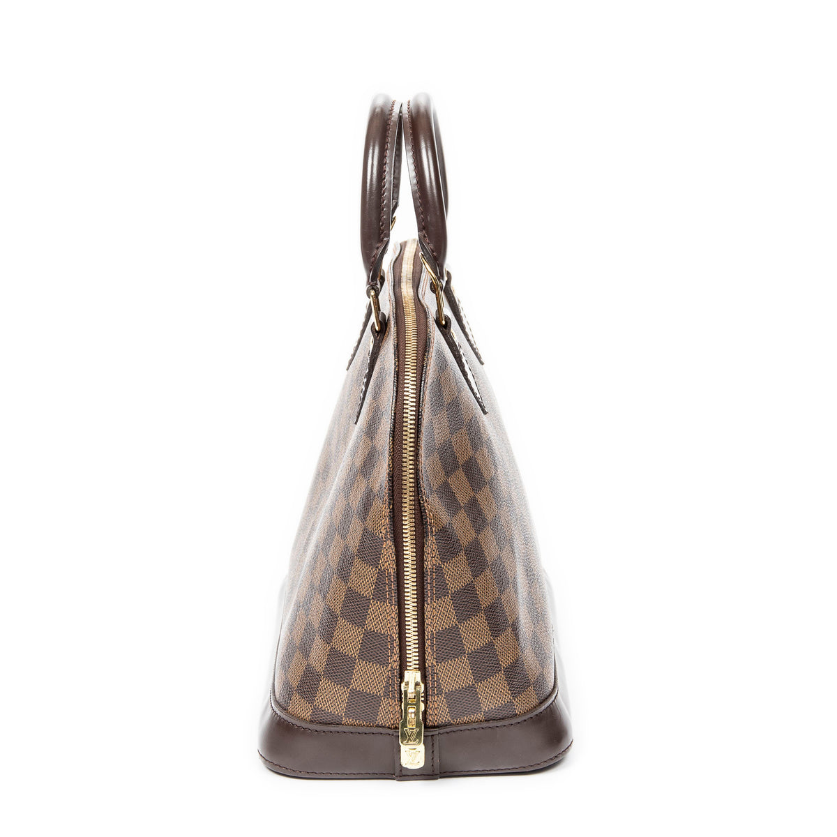 Handbag Alma PM Brown Damier Ebene