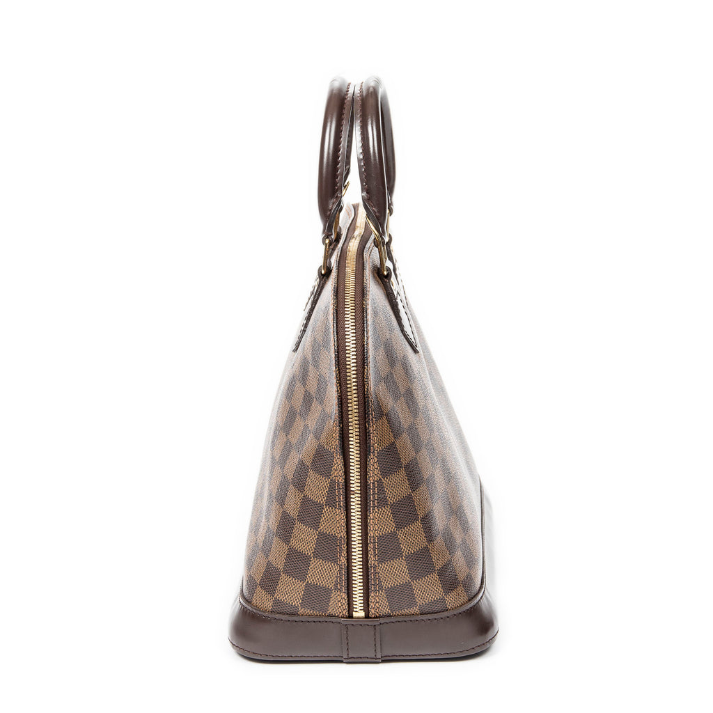 Handbag Alma PM Brown Damier Ebene