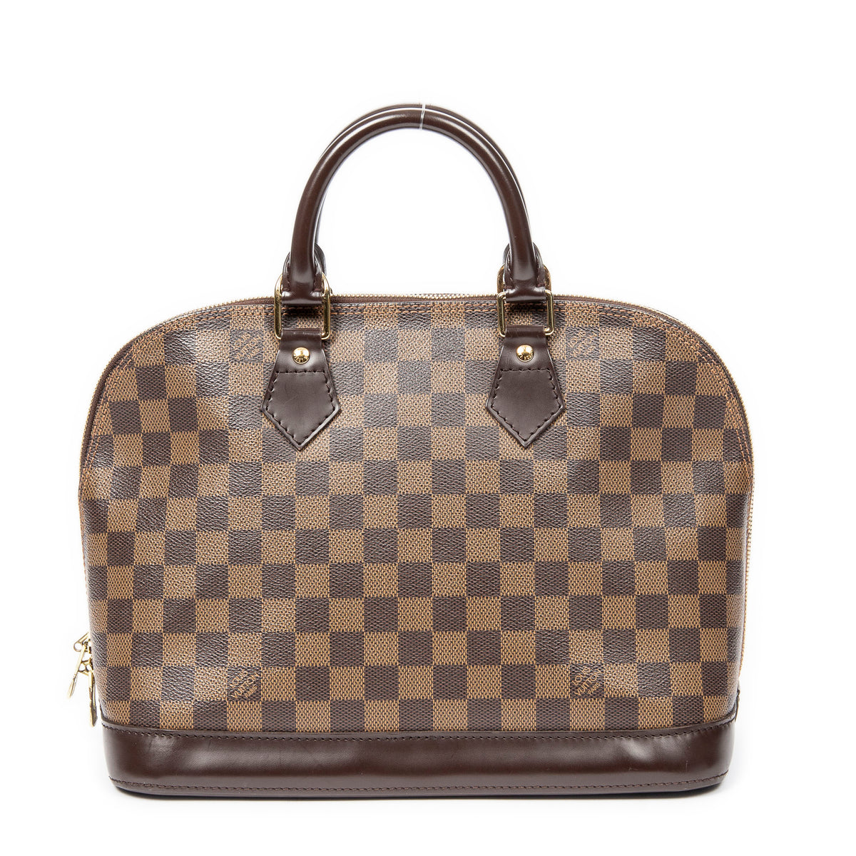 Handbag Alma PM Brown Damier Ebene