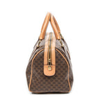 Handbag Vintage Small Boston Beige Macadam Coated Canvas